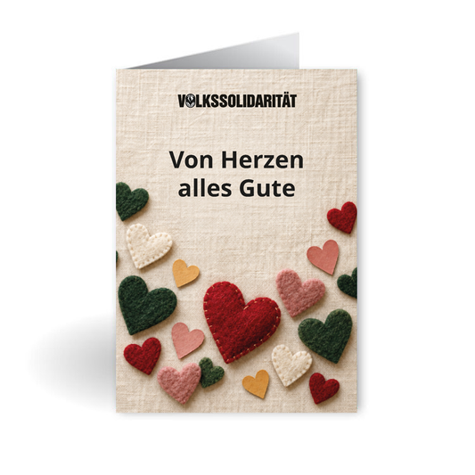 Grußkarte Von Herzen alles Gute