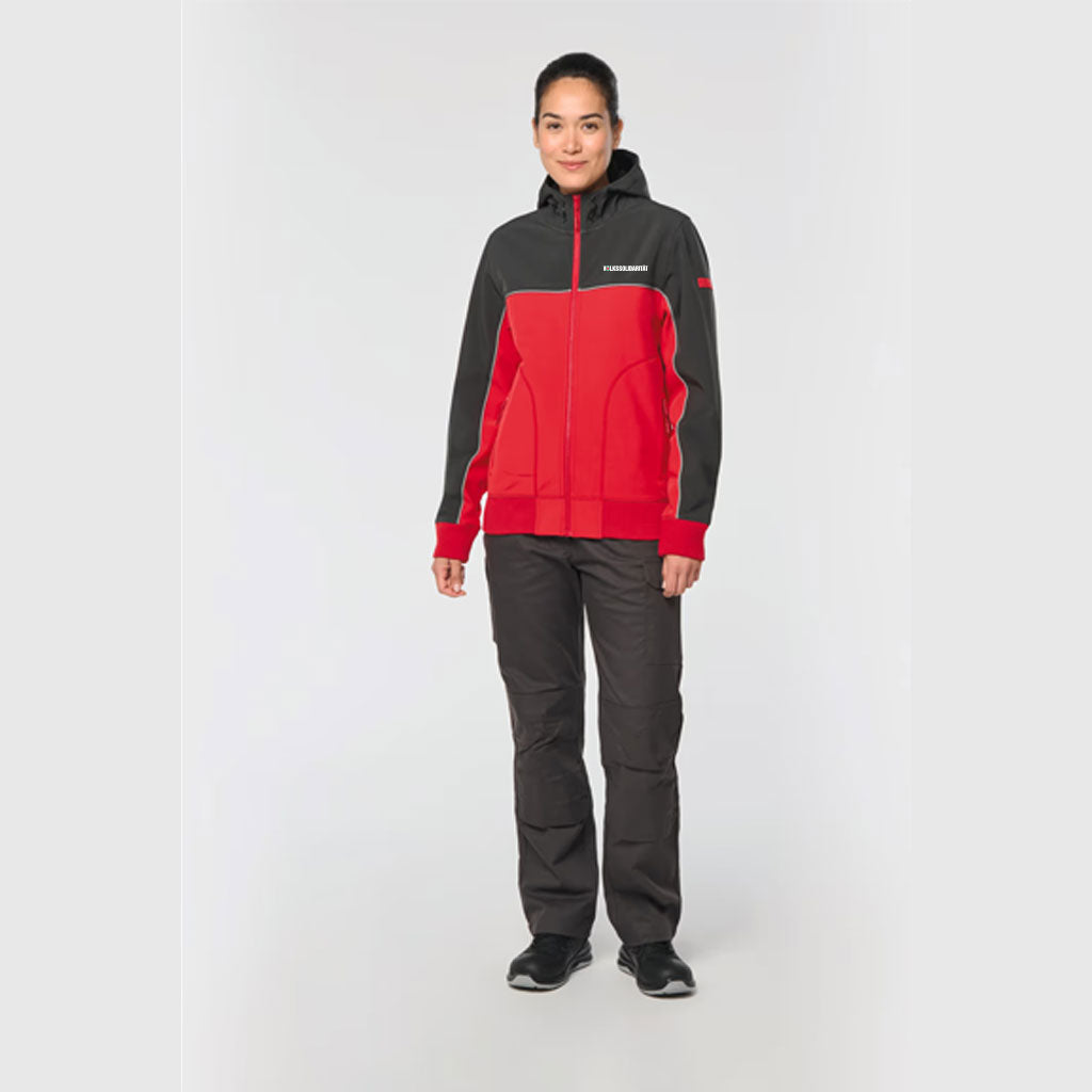 Zweifarbige Unisex Softshell-Jacke