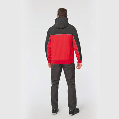 Zweifarbige Unisex Softshell-Jacke