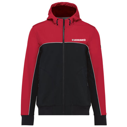 Zweifarbige Unisex Softshell-Jacke