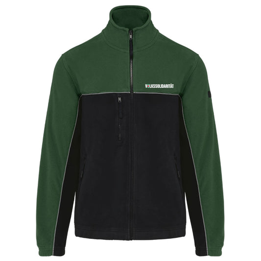 Zweifarbige Unisex Fleecejacke