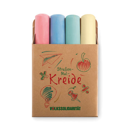 Kreide-Mal-Set mit 4 Farben