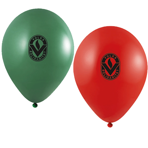Luftballons (rot, grün oder weiß)