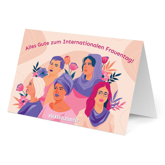 Grußkarte zum Internationalen Frauentag