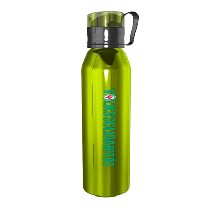 Trinkflasche aus Aluminium im Volkssolidaritäts-Design
